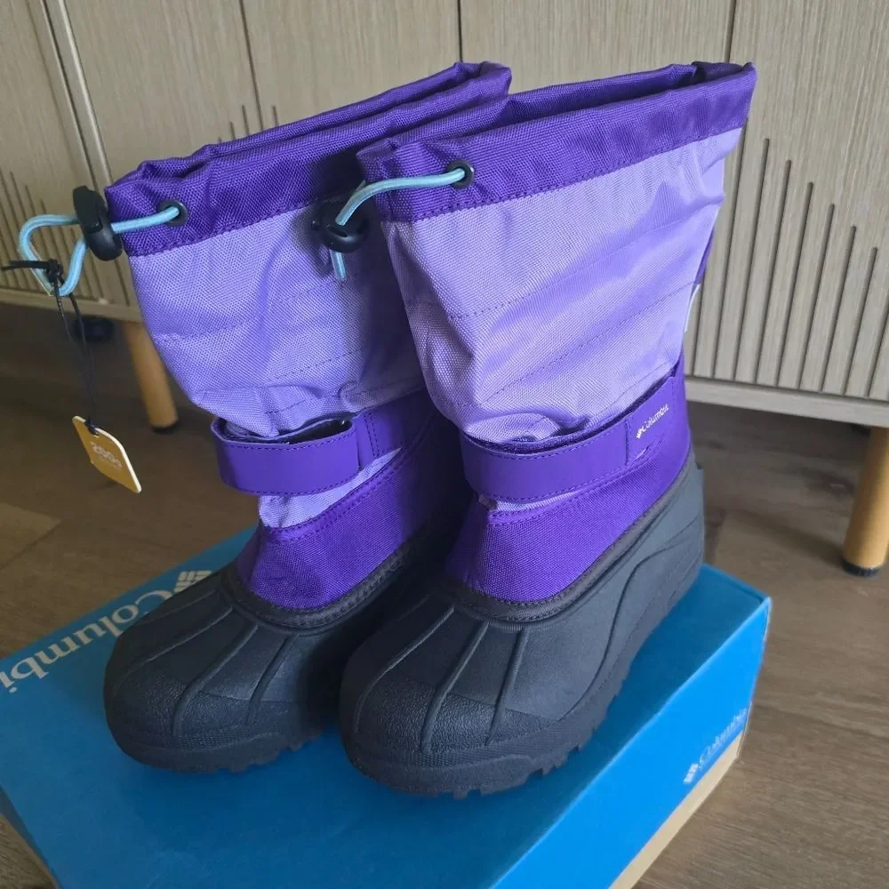 Nwt Columbia Big Kids' Powderbug Plus II Snow Boot
